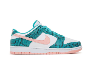 Nike Dunk Low Washed Teal Snakeskin
